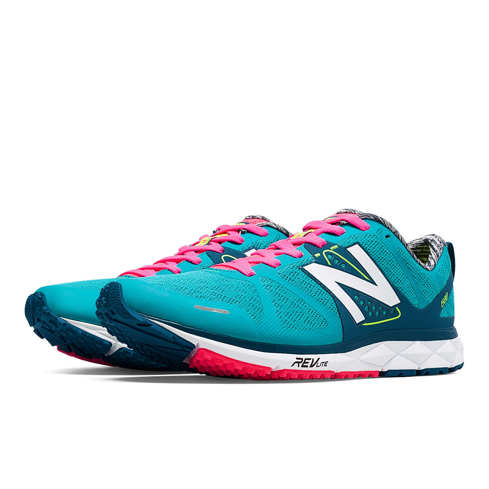 New Balance W1500 Hardloopschoenen Blauw/Roze Dames