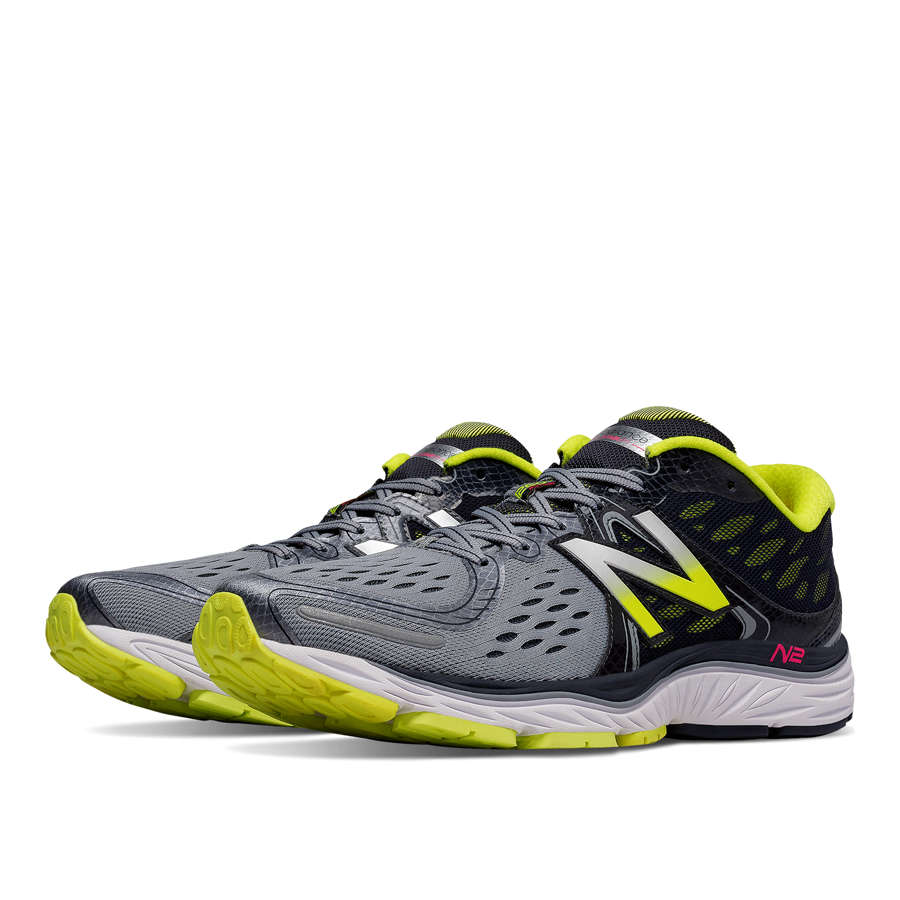 New Balance M1260 D V6 Hardloopschoenen Grijs/Geel Heren