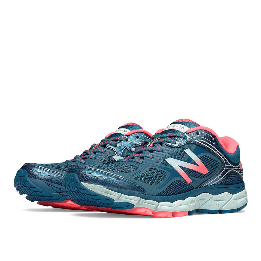 New Balance W860 B V6 Q4 Hardloopschoenen Blauw/Roze Dames