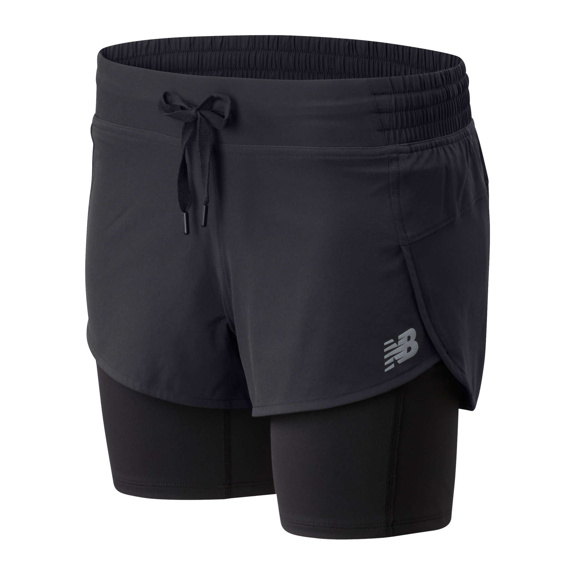 New Balance Impact Run 2in1 Hardloopbroek Kort Zwart Dames koop je bij  Futurumshop.nl