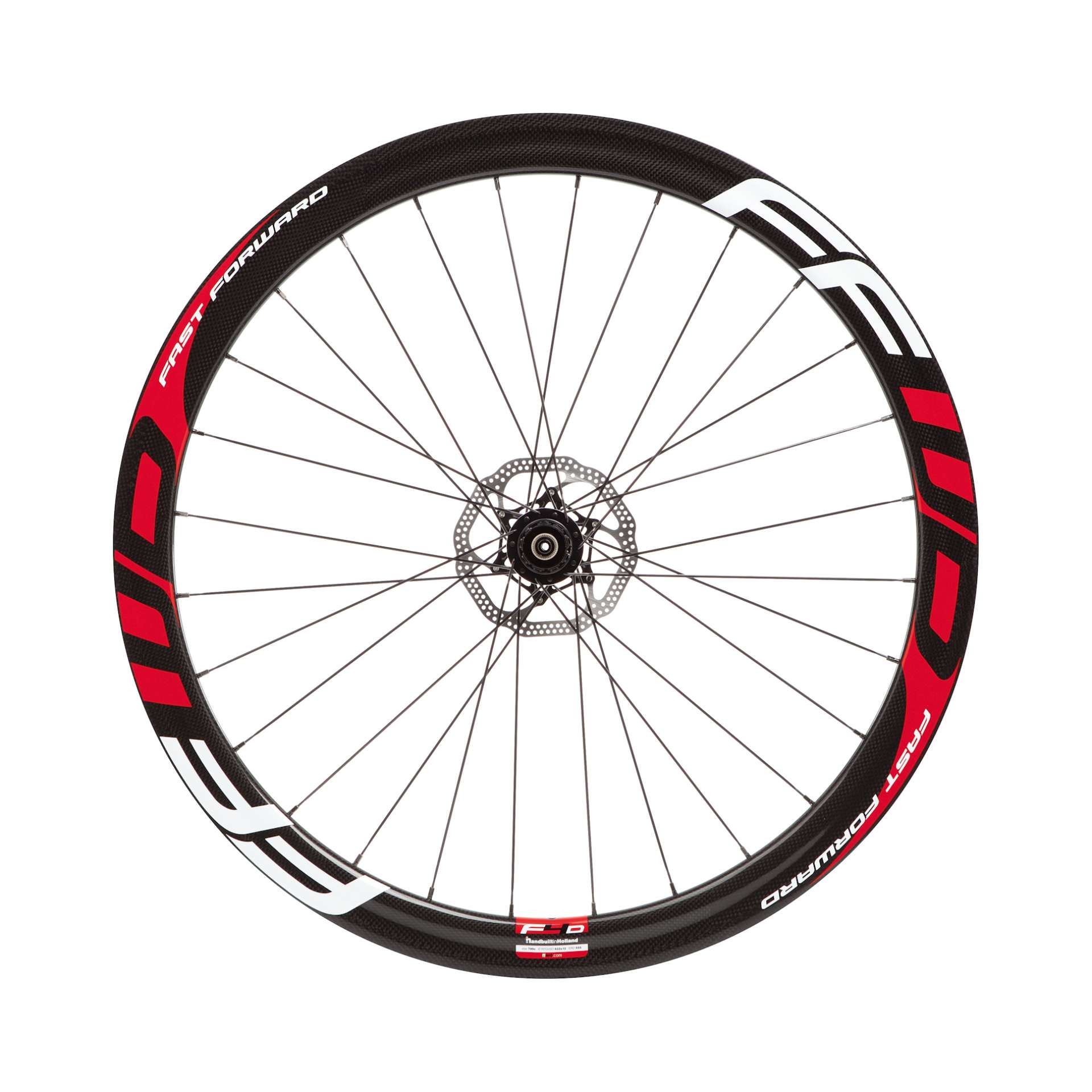 Fast Forward F4D Full Carbon Clincher Disc Brake Wielset Rood DT Swiss 240S CL Naaf