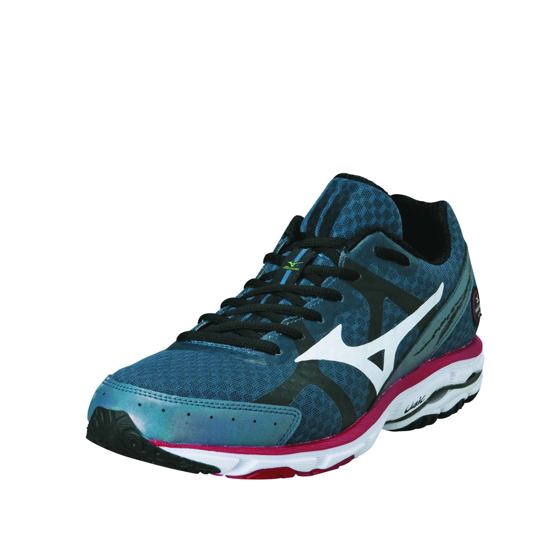 Mizuno Wave Rider 17 Hardloopschoenen Blauw Wit Rood Heren koop je bij Futurumshop