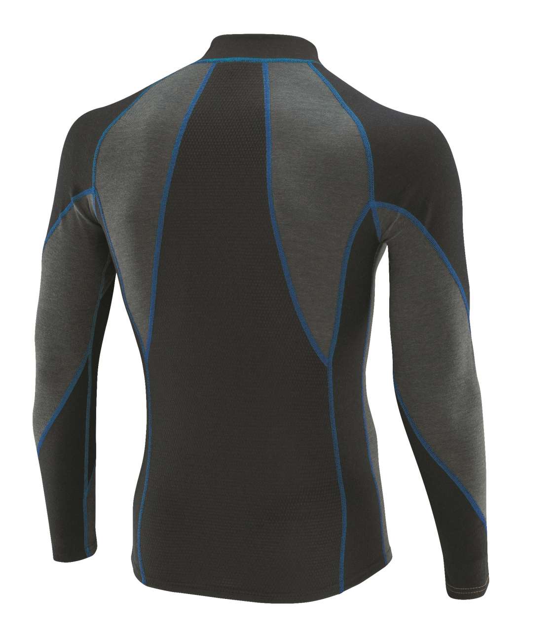 Mizuno Virtual Body Half Zip Thermoshirt Lange Mouwen Zwart/Blauw Heren