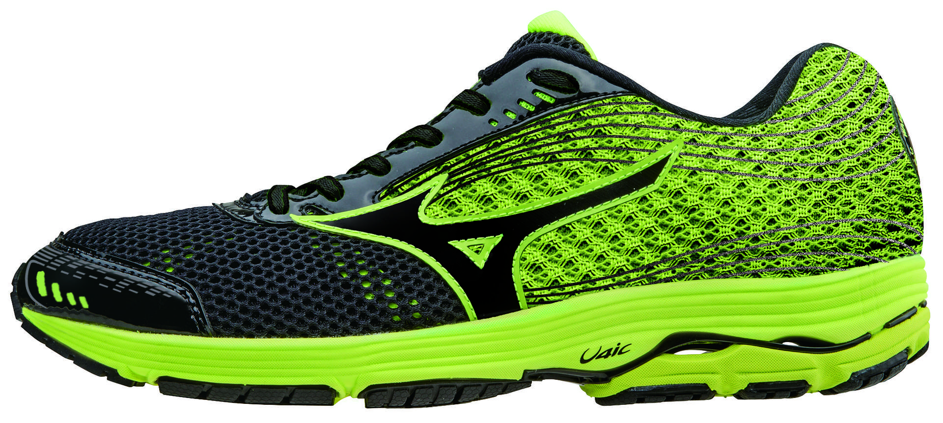 Wave Sayonara 3 Hardloopschoenen Zwart Neon Geel Heren