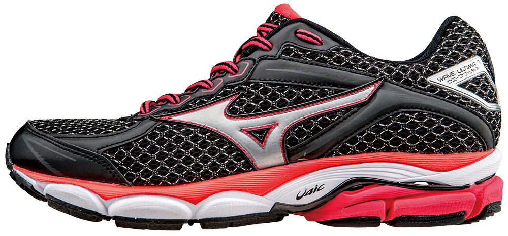 Mizuno Wave Ultima 7 Hardloopschoenen Zwart/Zilver/Roze Dames