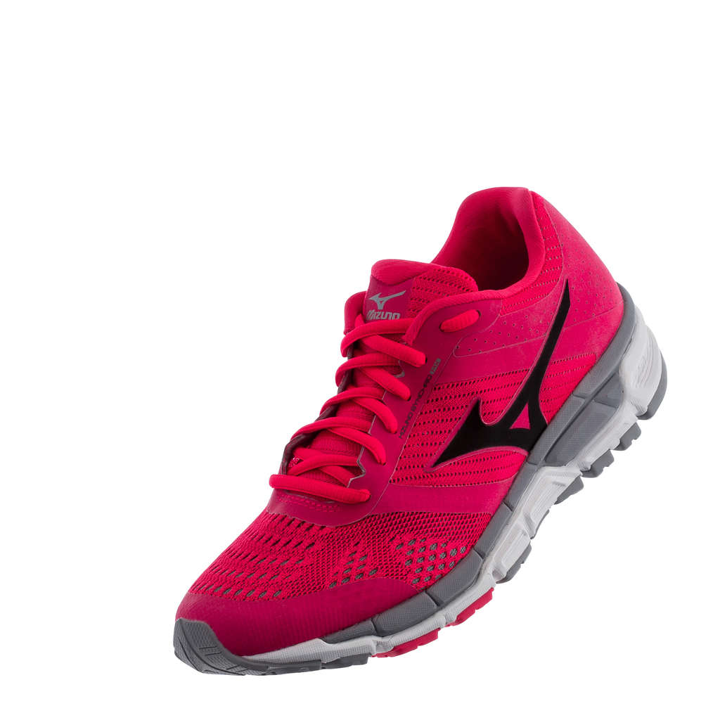 Mizuno Synchro MX Hardloopschoenen Roze/Zwart/Zilver Dames