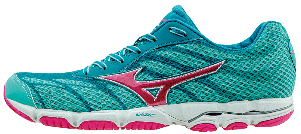 Mizuno Wave Hitogami 3 Hardloopschoenen Blauw/Roze Dames