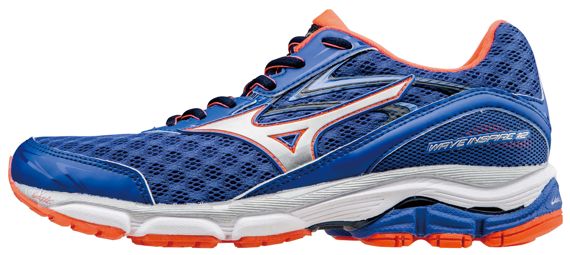 Mizuno Wave Inspire 12 Hardloopschoenen Paars/Wit/Oranje Dames