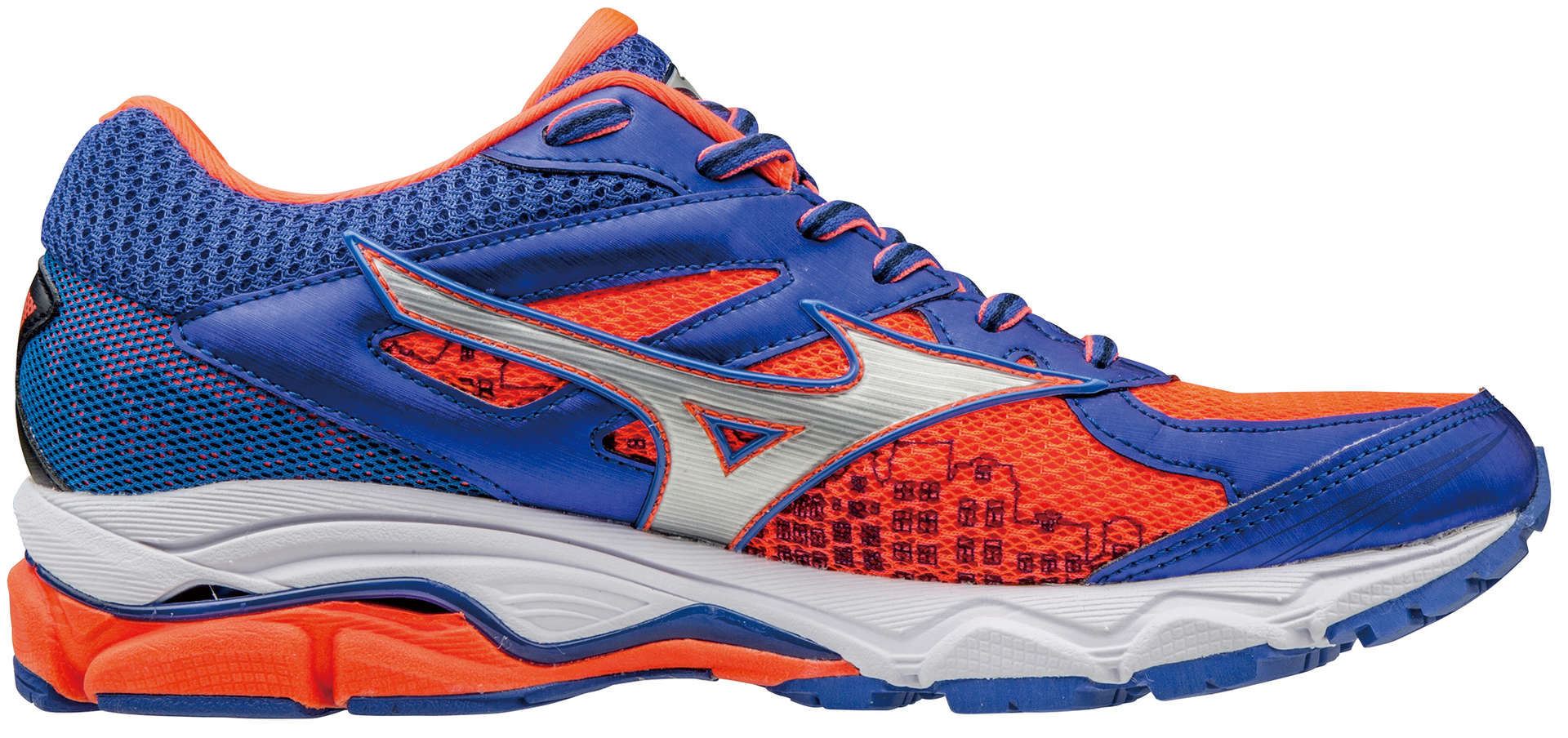 Mizuno Wave Ultima 8 Hardloopschoenen Roze/Zilver/Blauw Dames 