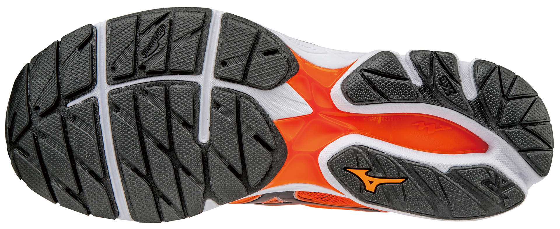 Mizuno Wave Rider 20 Hardloopschoenen Oranje/Zwart/Zilver Heren