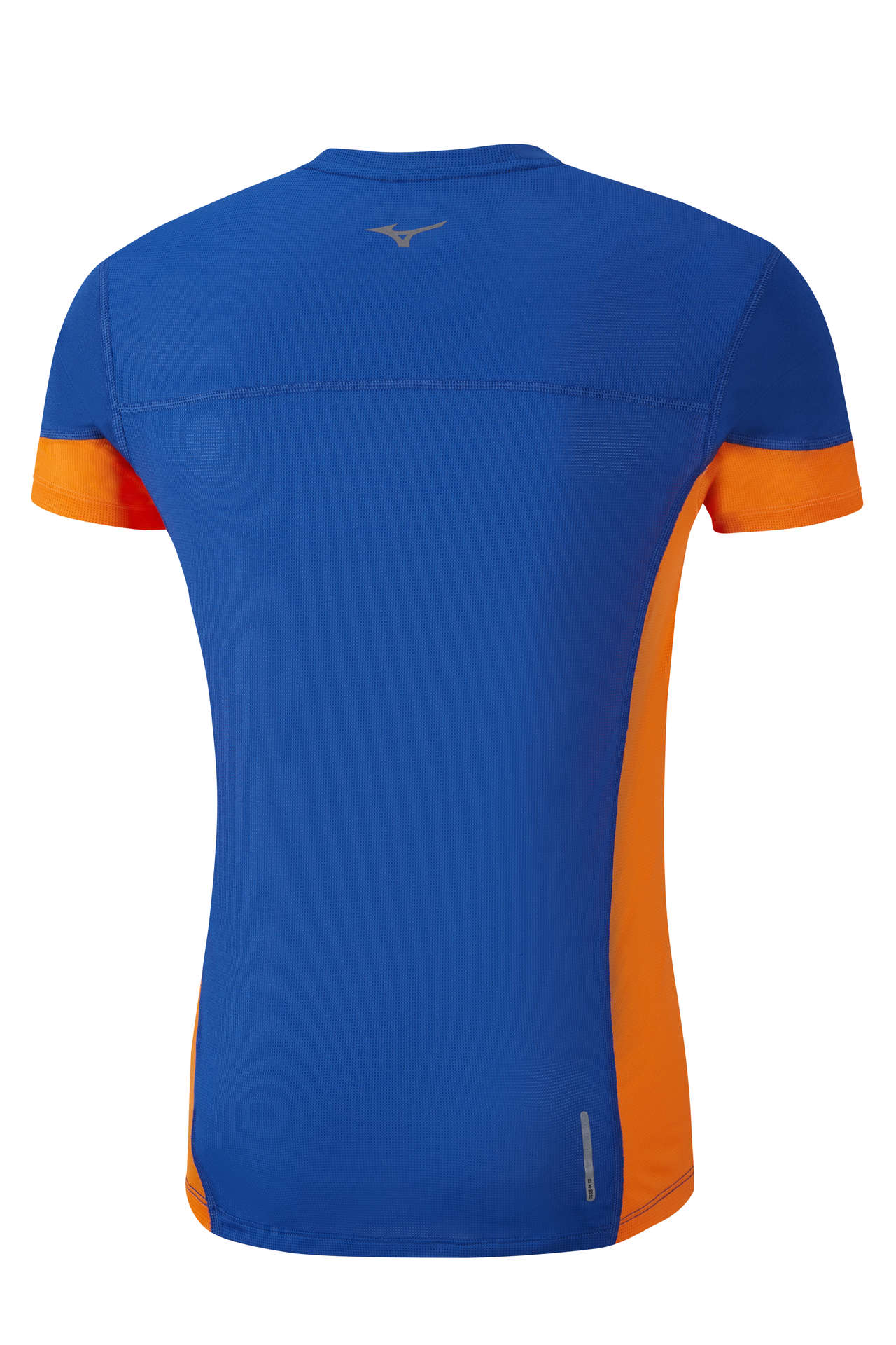 Mizuno Cooltouch V Hardloopshirt Korte Mouwen Blauw/Oranje Heren