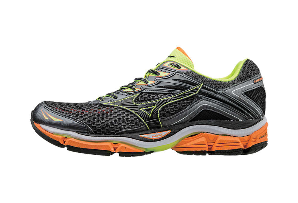 Mizuno Wave Enigma 6 Hardloopschoenen Zwart/Oranje/Geel Heren