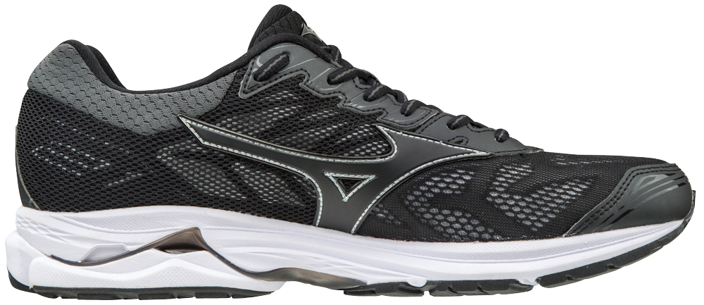 Mizuno Wave Rider 21 Hardloopschoenen Zwart/Zilver Heren