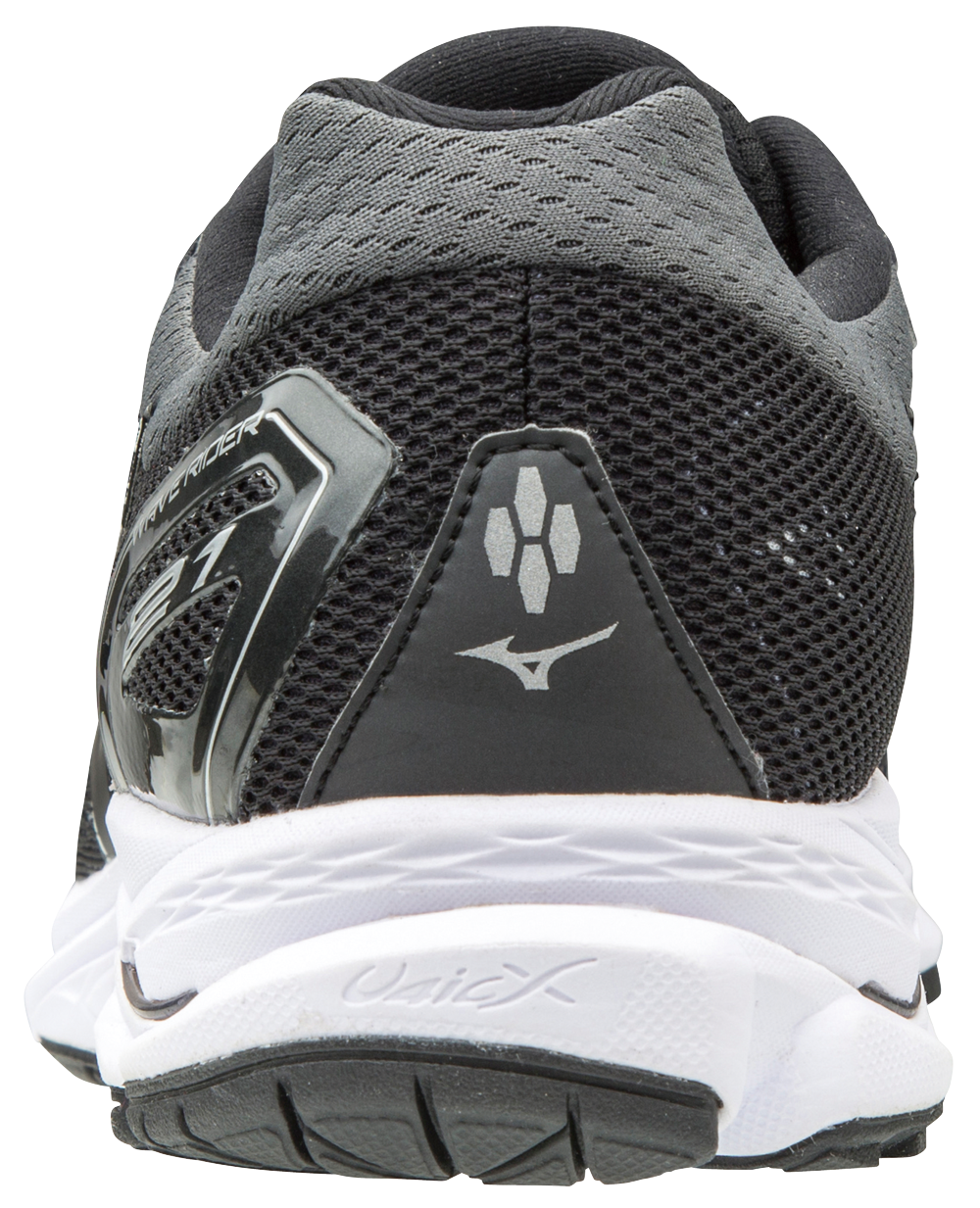 Mizuno Wave Rider 21 Hardloopschoenen Zwart/Zilver Heren