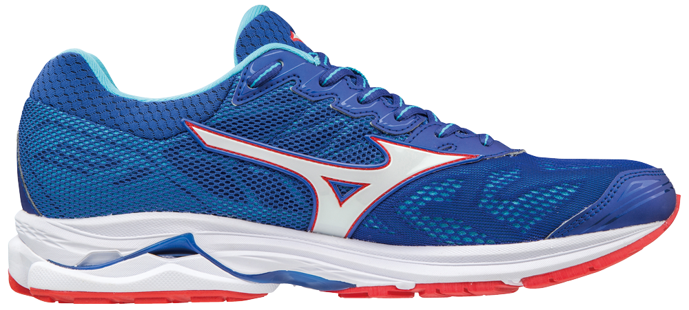 Mizuno Wave Rider 21 Hardloopschoenen Blauw/Wit Heren