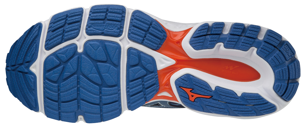 Mizuno Wave Inspire 14 Hardloopschoenen Grijs Rood Heren koop je bij Futurumshop