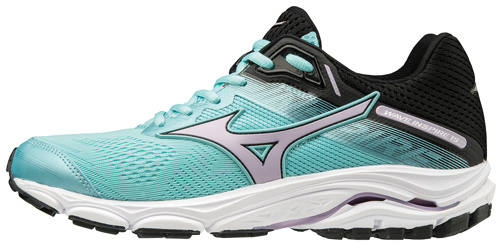 Mizuno Wave Inspire 15 Hardloopschoenen Blauw Paars Zwart Dames koop je bij Futurumshop