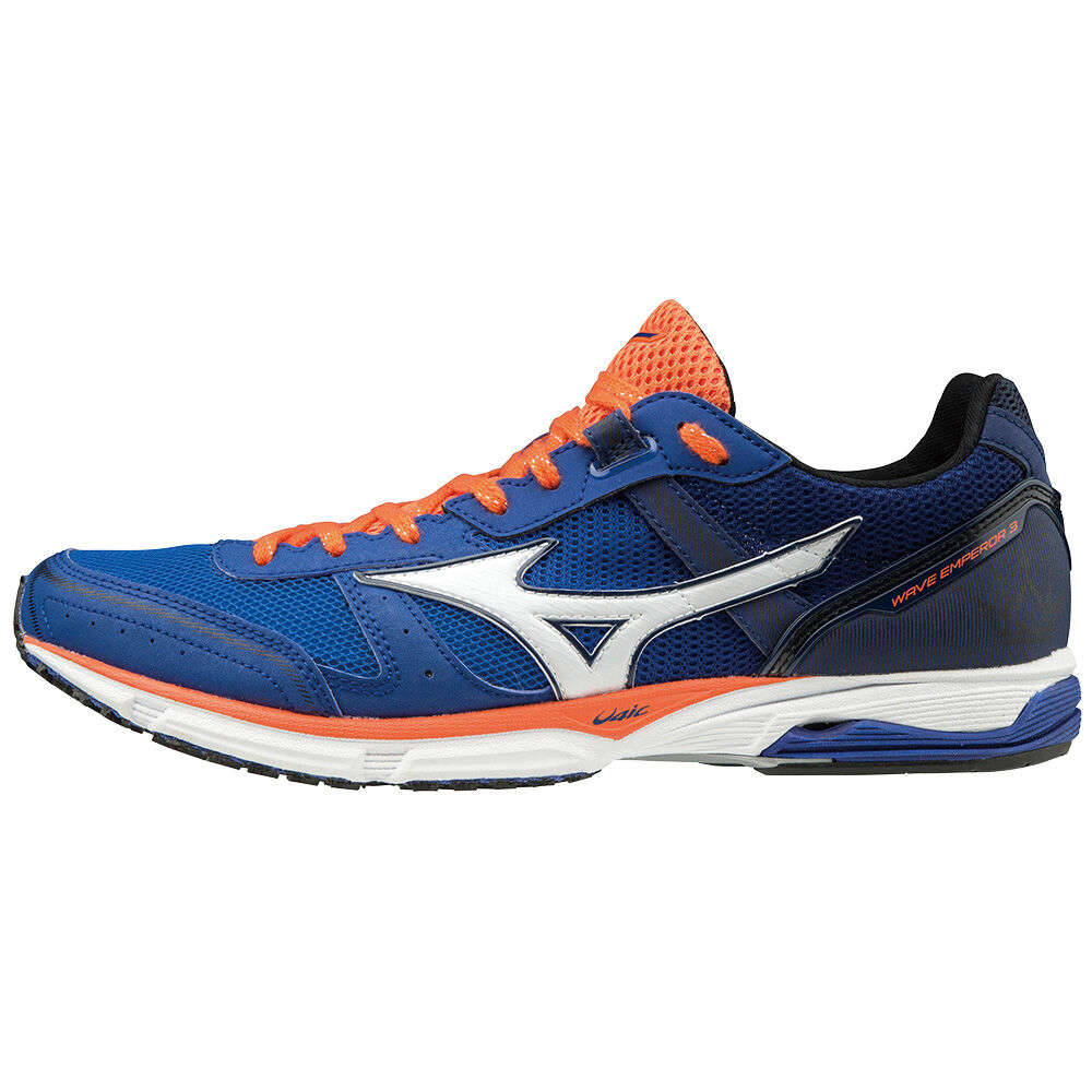 Mizuno Wave Emperor 3 Hardloopschoenen Blauw Wit Oranje Heren koop