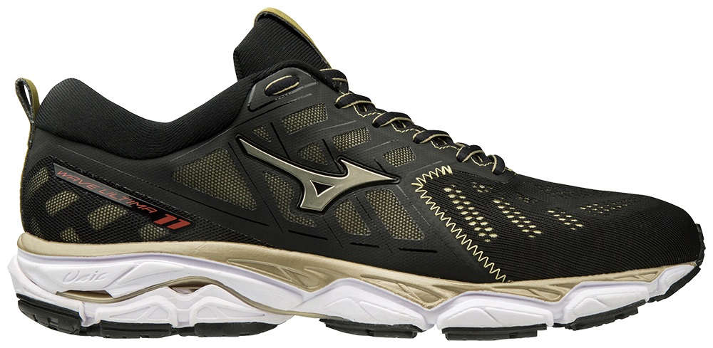 Mizuno Wave Ultima 11 Amsterdam Hardloopschoenen Zwart/Goud/Wit Heren