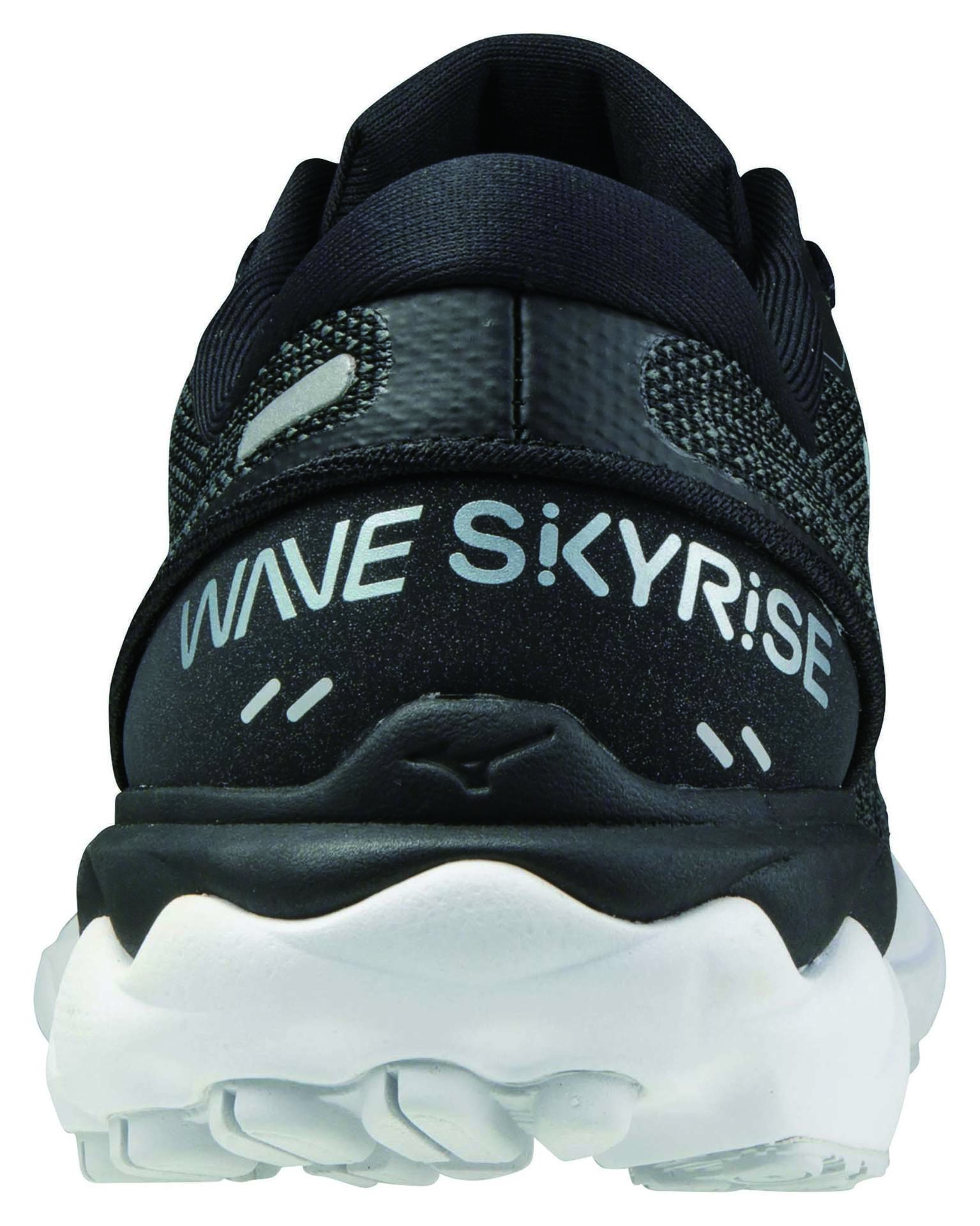 Mizuno Wave Skyrise 2 Hardloopschoenen Zwart/Zilver/Wit Dames