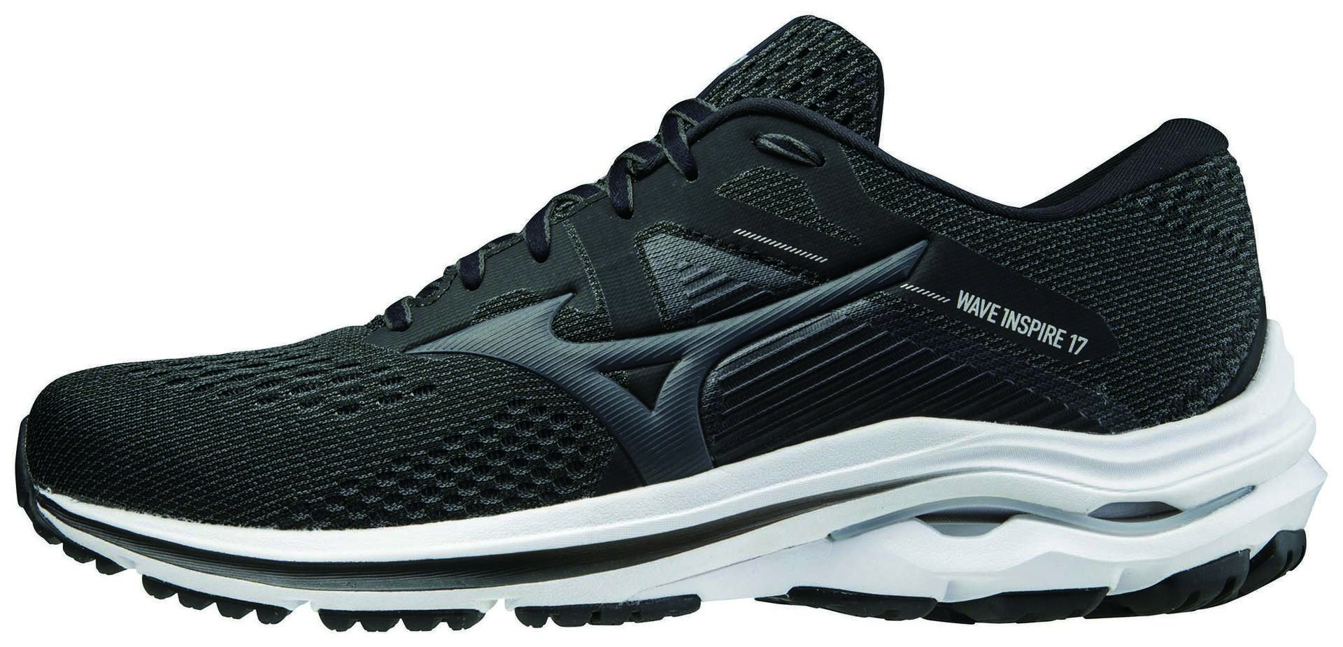 Mizuno Wave Inspire 17 Hardloopschoenen Zwart/Grijs Heren