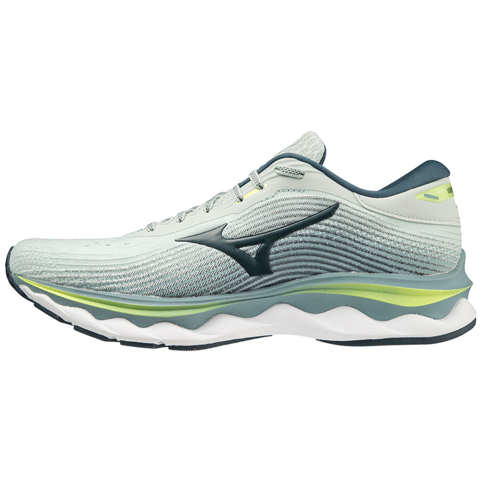 Mizuno Wave Sky 5 Hardloopschoenen Groen/Blauw Heren koop je bij  Futurumshop.nl
