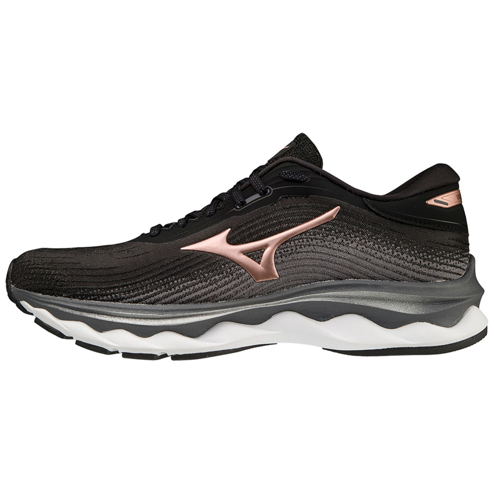 Mizuno Wave Sky 5 Hardloopschoenen Zwart/Koper/Grijs Dames