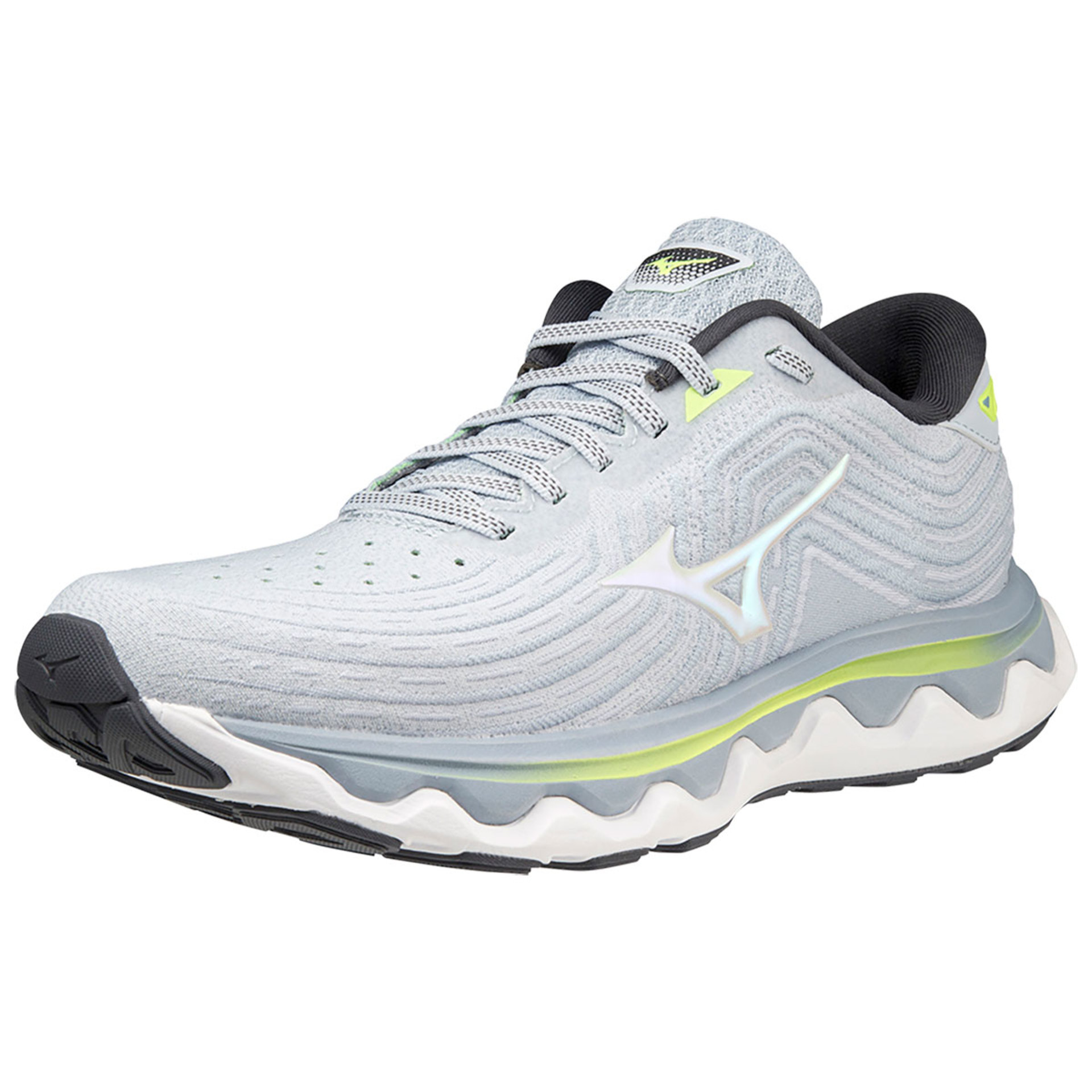 Mizuno Wave Horizon 6 Hardloopschoenen Grijs/Wit/Limegroen Dames koop je  bij Futurumshop.nl