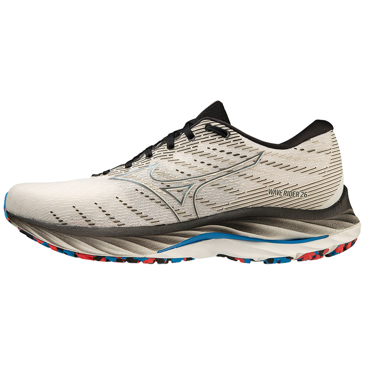 Mizuno Wave Rider 26 Hardloopschoenen Wit/Zwart Heren