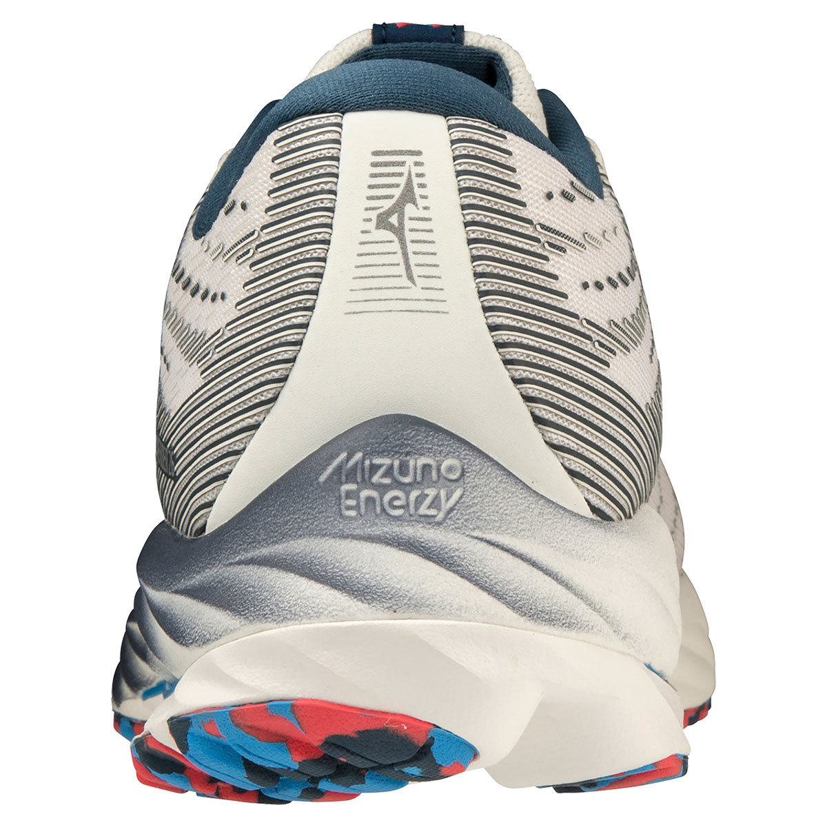 Mizuno Wave Rider 26 Hardloopschoenen Wit/Zilver/Blauw Dames