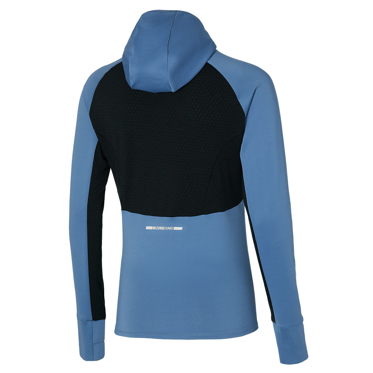 Mizuno Warmalite Hooded Hardloopshirt Lange Mouwen Blauw/Zwart Dames