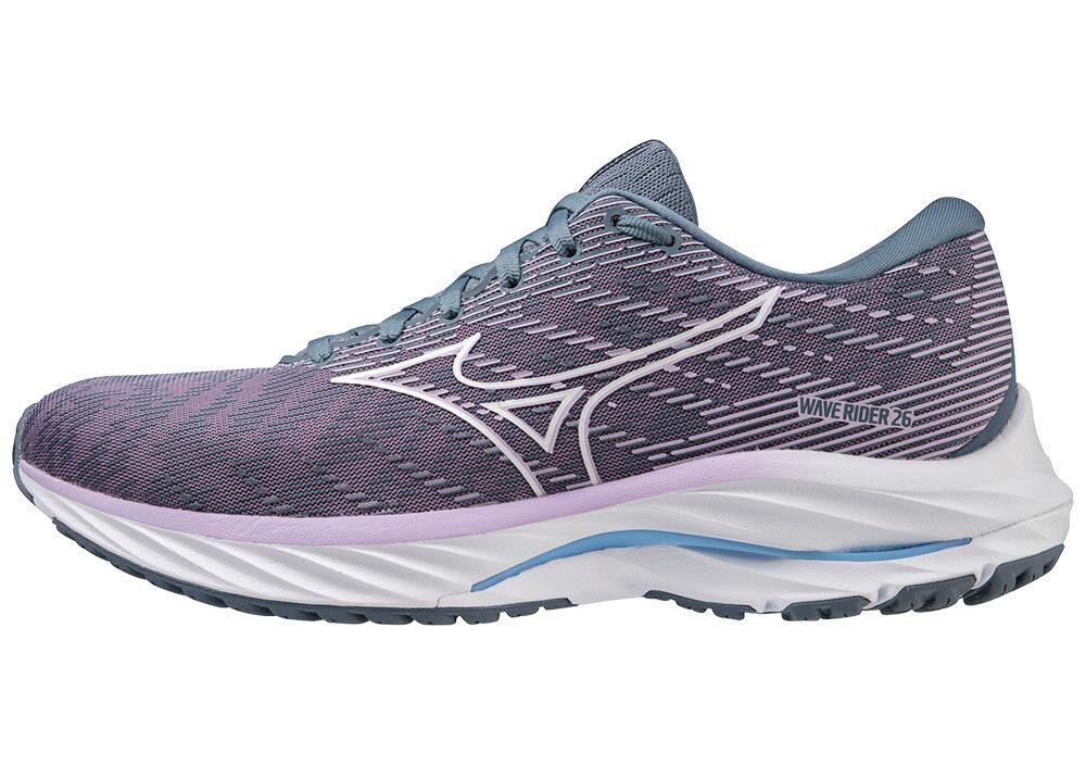 Mizuno Wave Rider 26 Hardloopschoenen Paars/Wit Dames