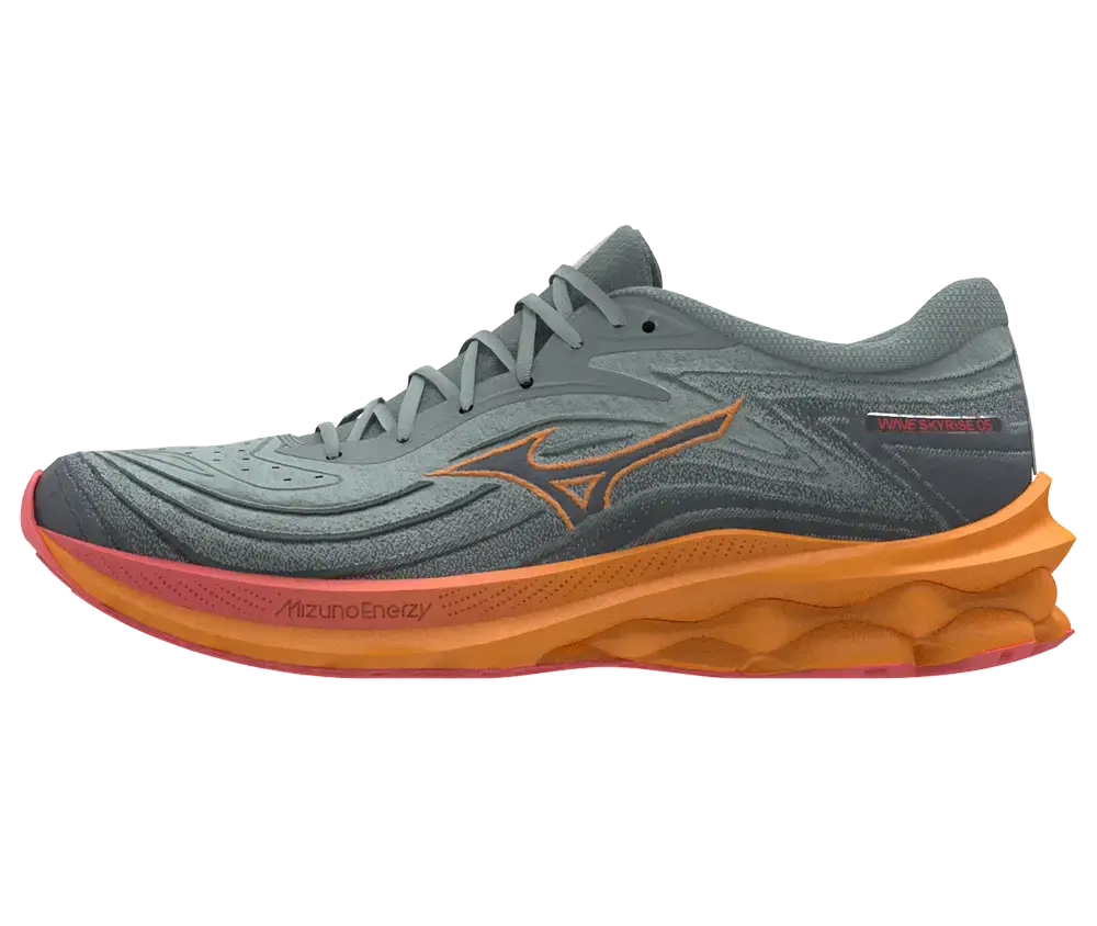 Mizuno Wave Skyrise 5 Hardloopschoenen Groen/Oranje Dames