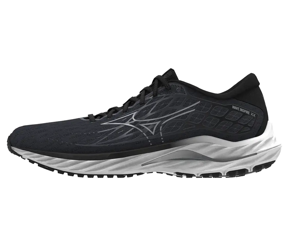 Mizuno Wave Inspire 20 Hardloopschoenen Zwart/Wit Heren