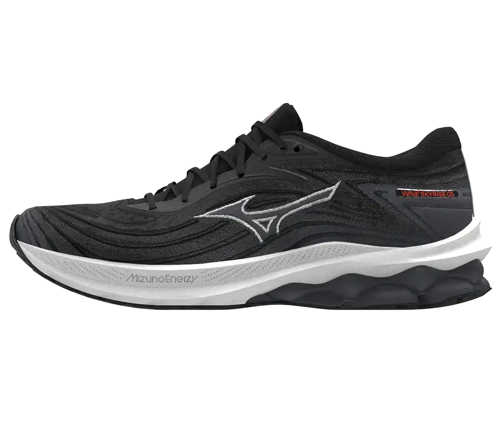 Mizuno Wave Skyrise 5 Hardloopschoenen Zwart/Wit Dames