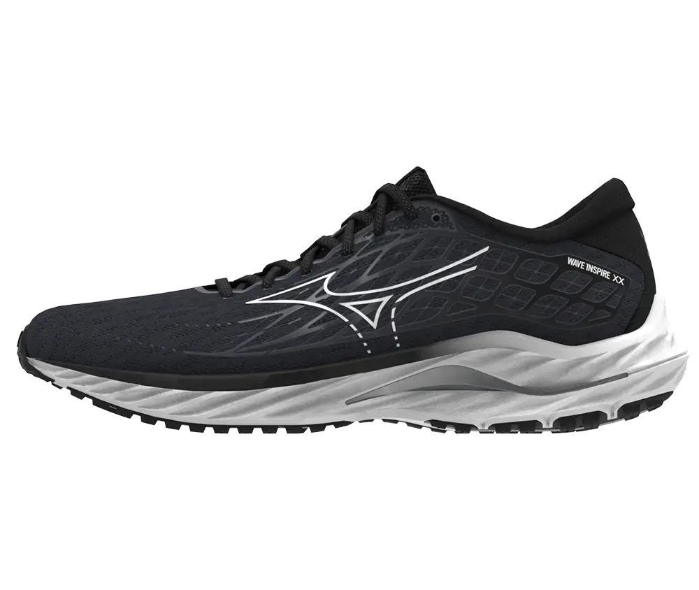 Mizuno Wave Inspire 20 Hardloopschoenen Zwart/Wit Dames