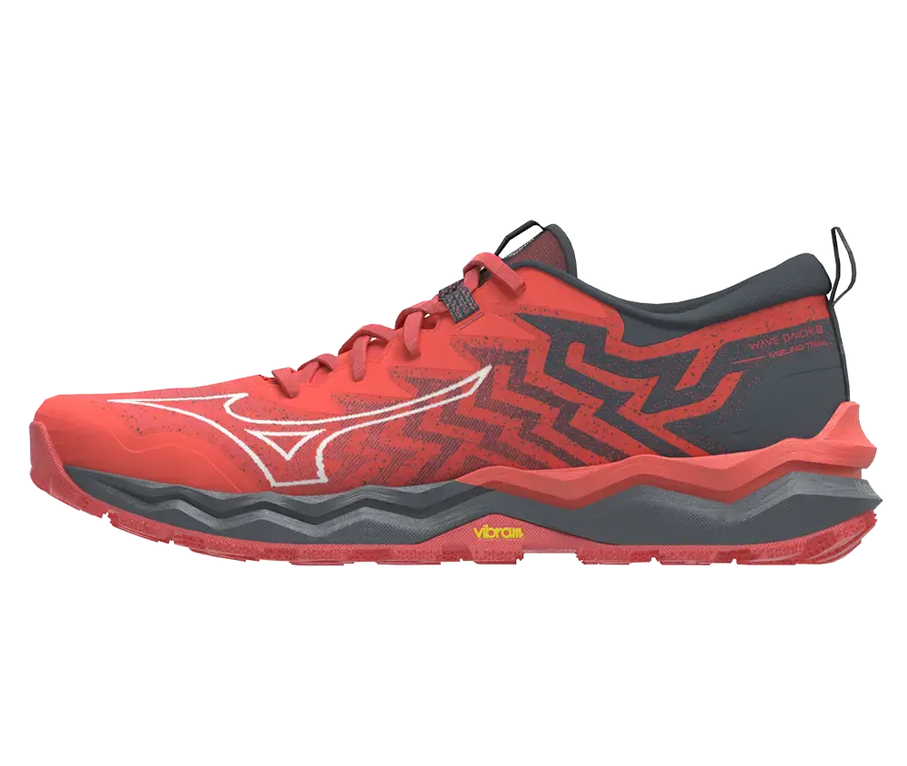 Mizuno Wave Daichi 8 Trail Hardloopschoenen Rood/Zwart Dames