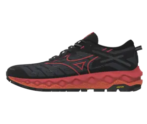 Mizuno Wave Mujin 10 Trail Hardloopschoenen Zwart/Rood Heren