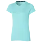 Mizuno Impulse Core Hardloopshirt Korte Mouwen Lichtblauw Dames