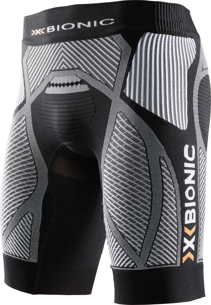 X-Bionic Running The Trick Hardloopbroek Kort Zwart/Wit Heren