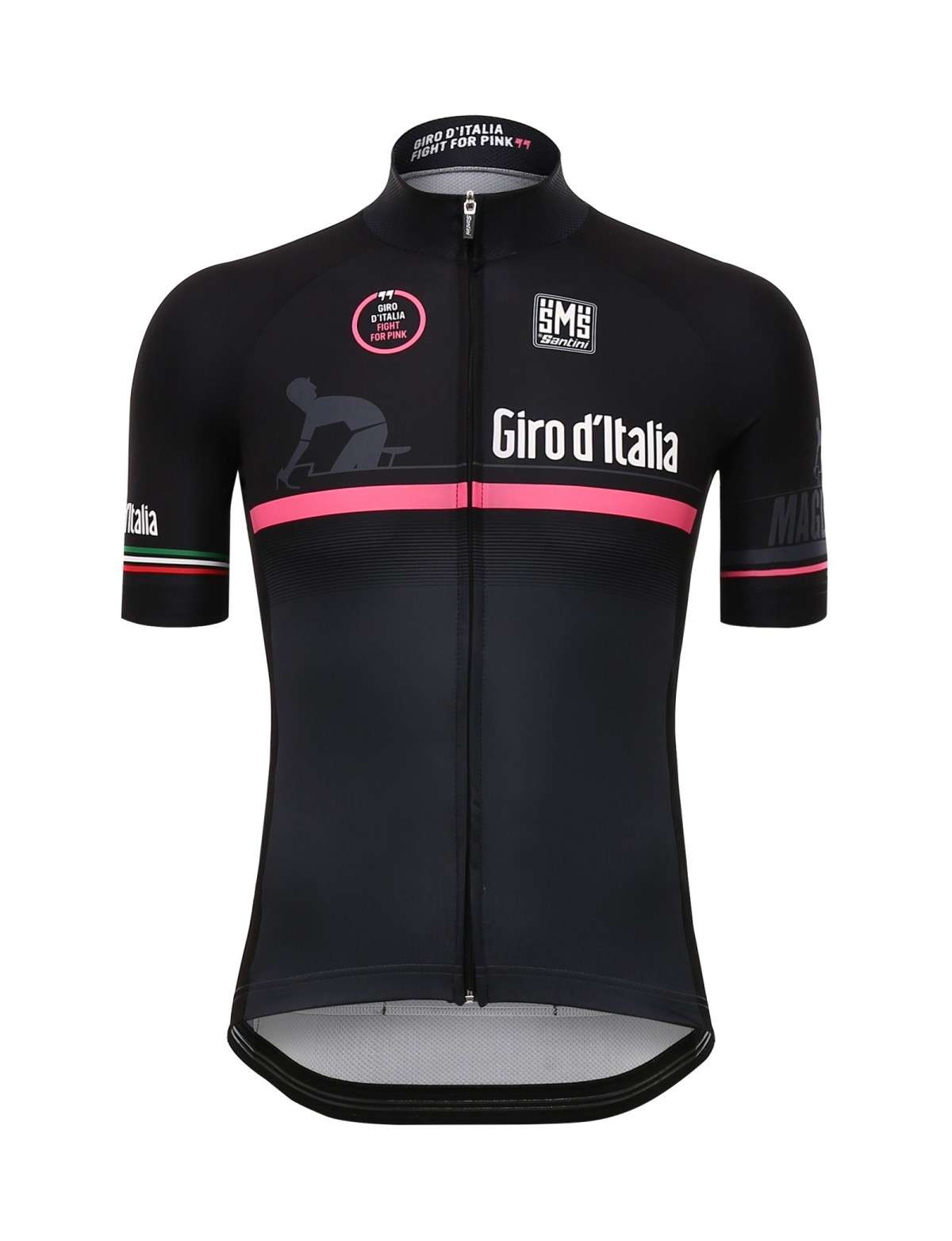 Maillot cycliste SMS Santini Giro D'Italia 87 1/4 zip L Large