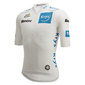 Santini Original Tour De France Witte Trui Fietsshirt Korte Mouwen Wit Heren