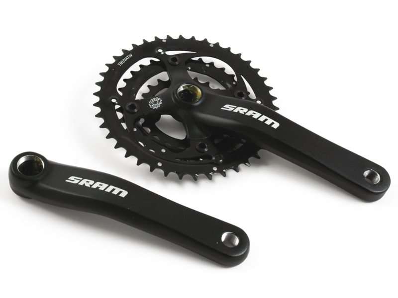 SRAM S600 Triple MTB Crankstel 175mm 9 Speed Zwart