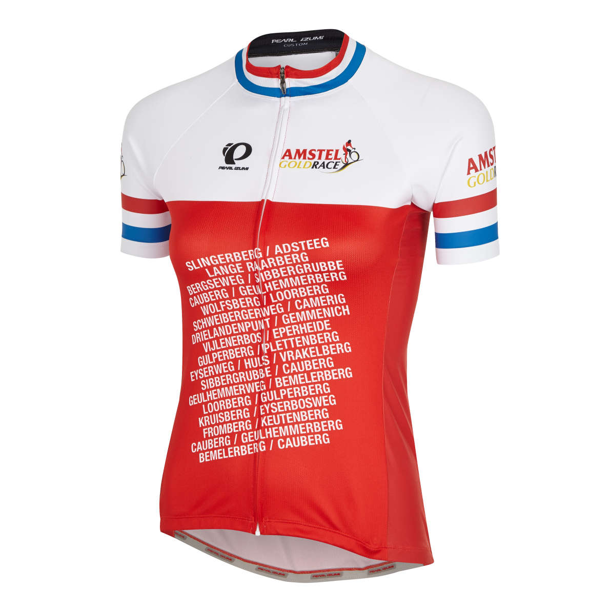 Pearl Izumi Amstel Gold Race Fietsshirt Korte Mouwen Wit/Rood Dames