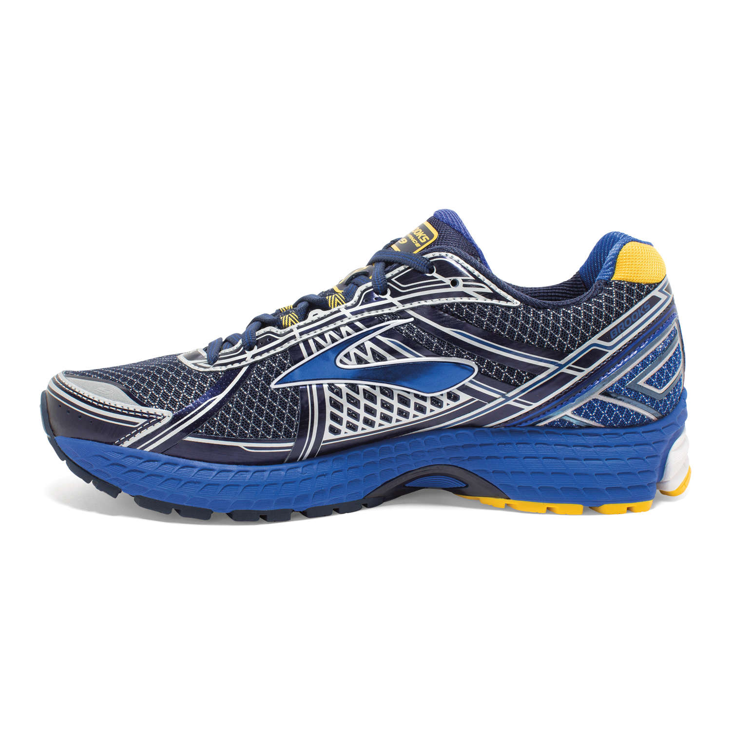 Brooks Defyance 9 Hardloopschoenen Blauw/Geel/Wit Heren