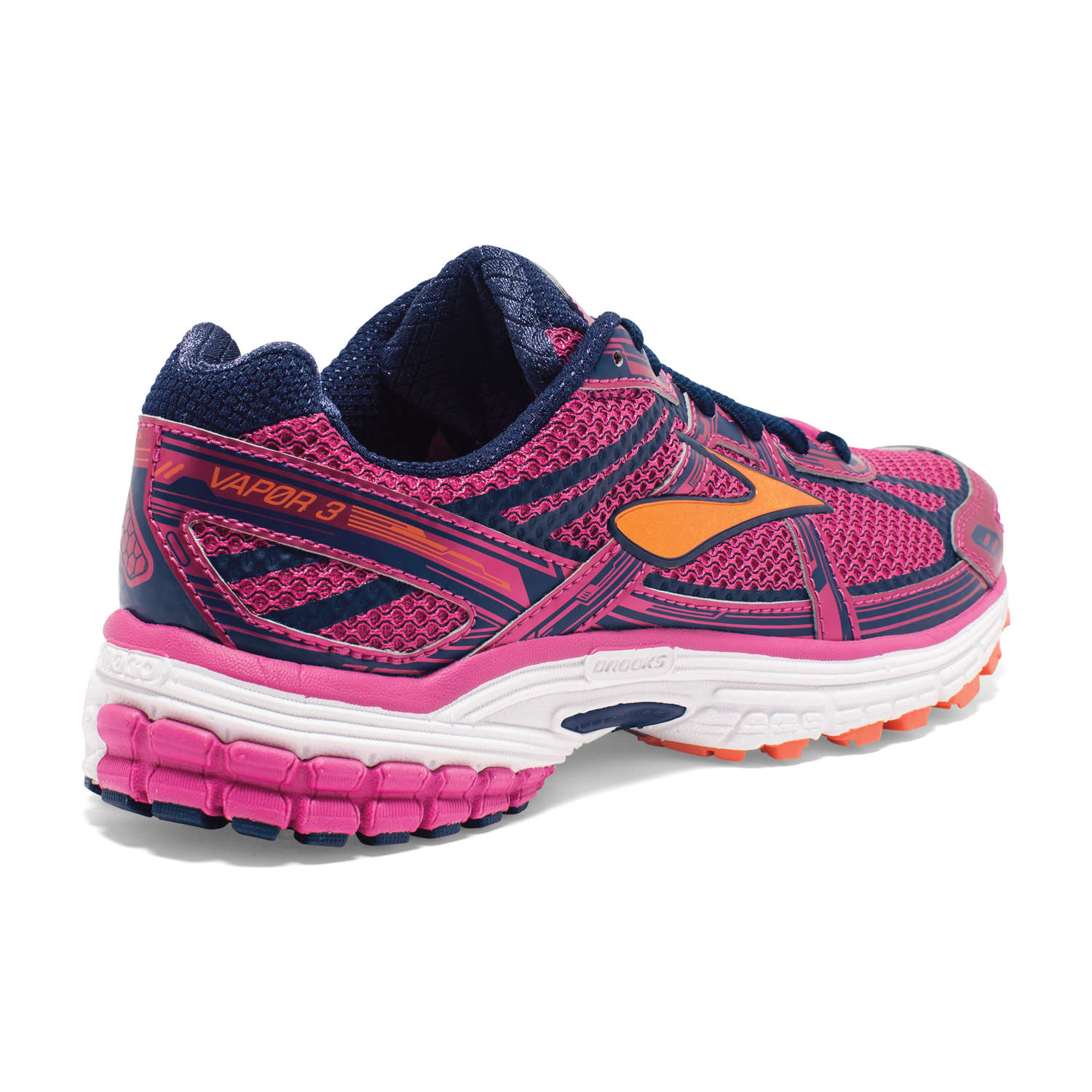 Brooks Vapor 3 Hardloopschoenen Roze/Blauw/Oranje Dames