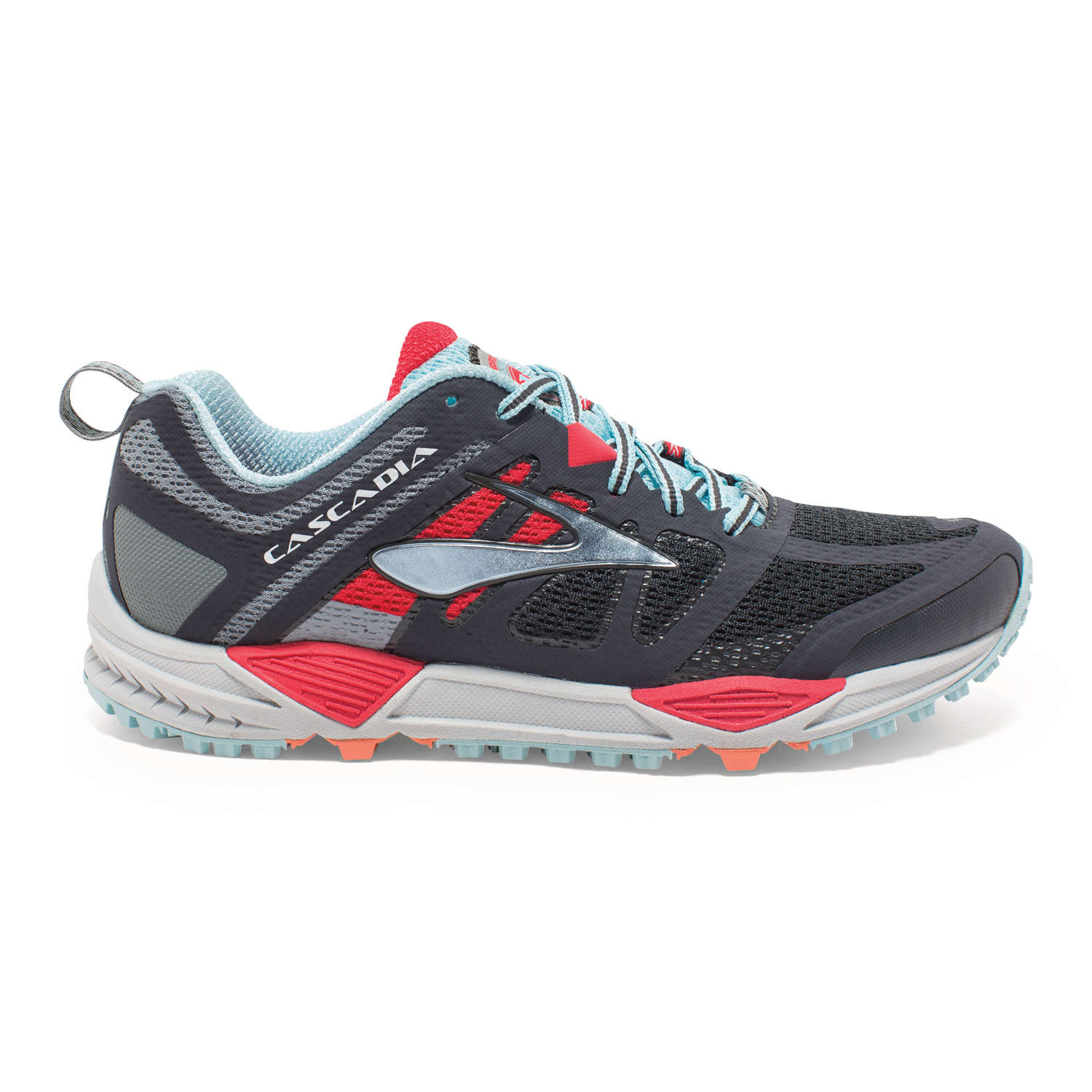 Brooks Cascadia 11 Trail Hardloopschoen Grijs/Rood/Blauw Dames