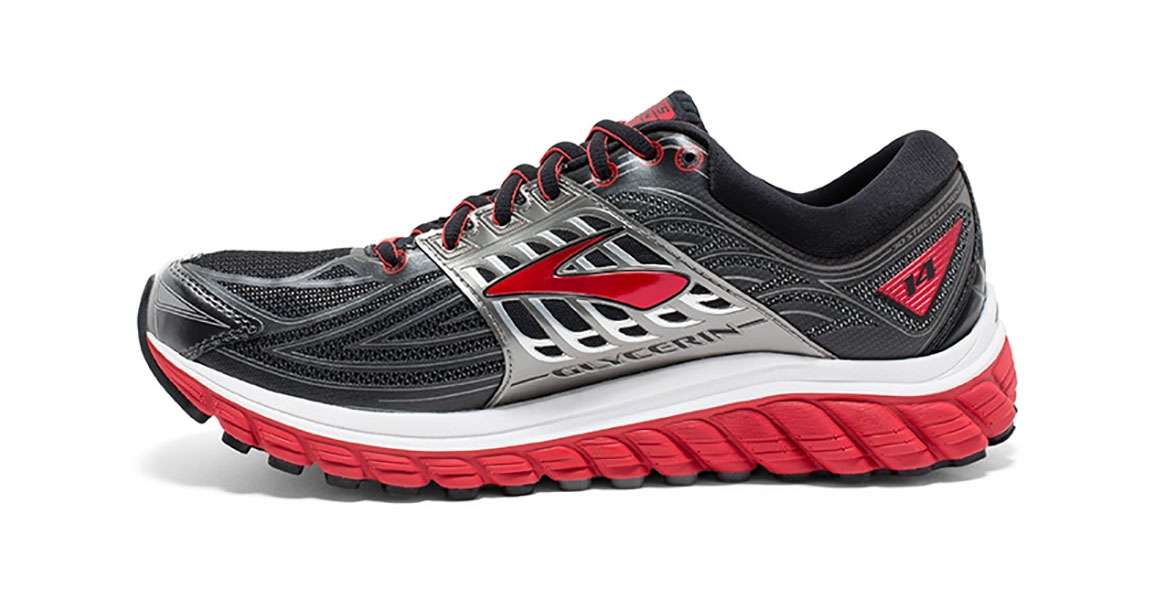 Brooks Glycerin 14 Hardloopschoenen Zwart/Rood/Grijs Heren koop je bij  Futurumshop.nl