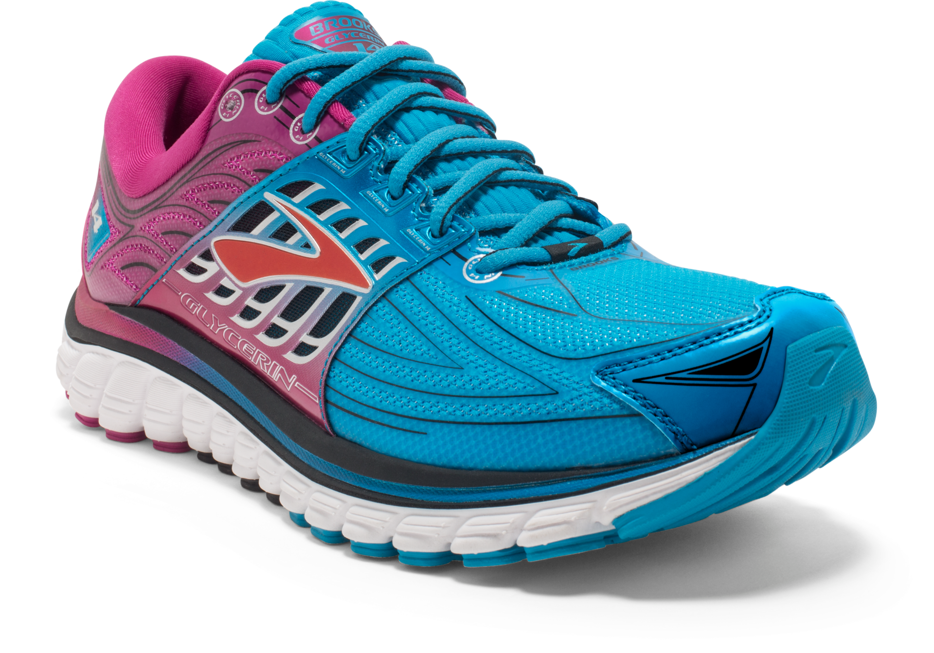 Glycerin 14 Hardloopschoenen Blauw Paars Zwart Dames