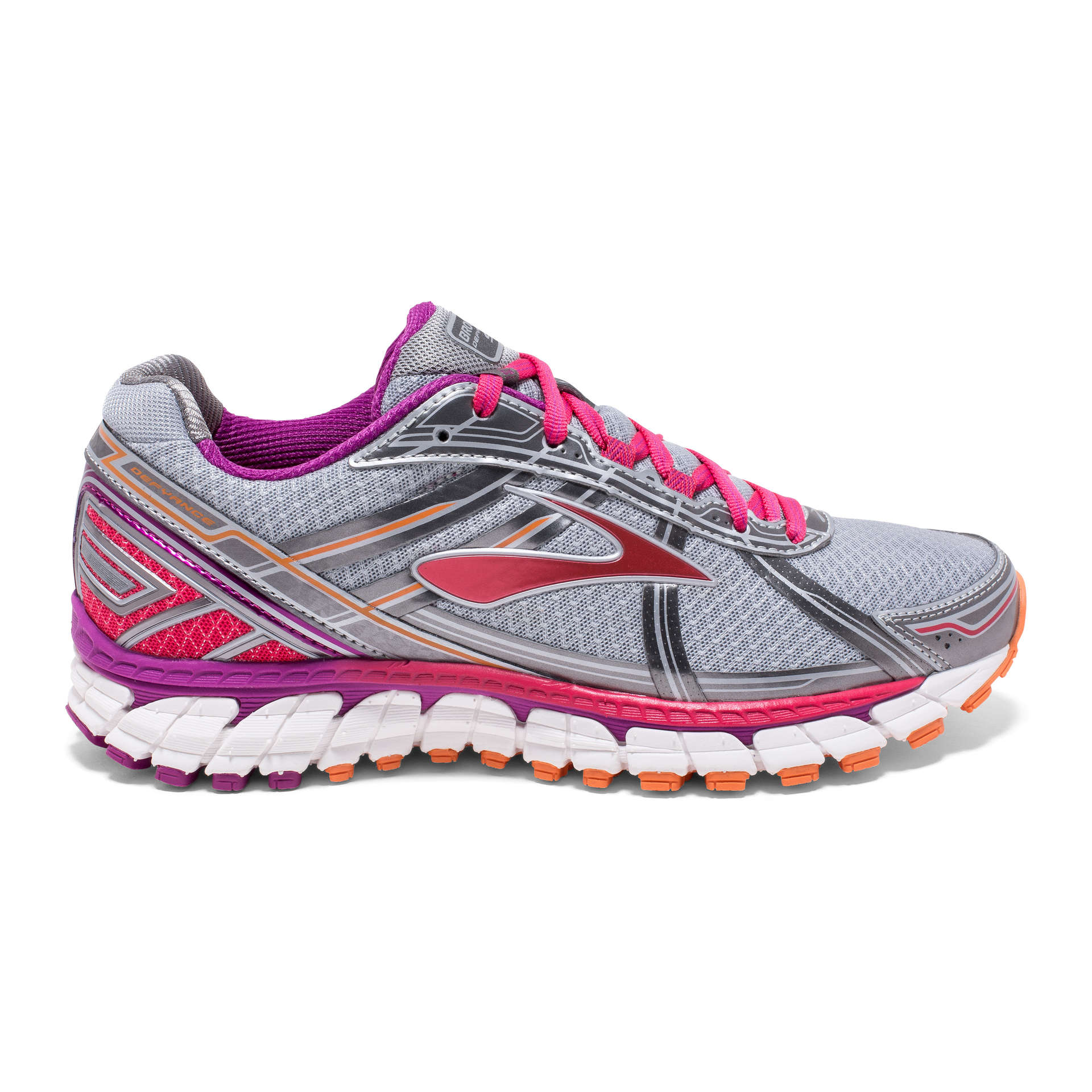 Brooks Defyance 9 Hardloopschoenen Zilver/Grijs/Roze Dames